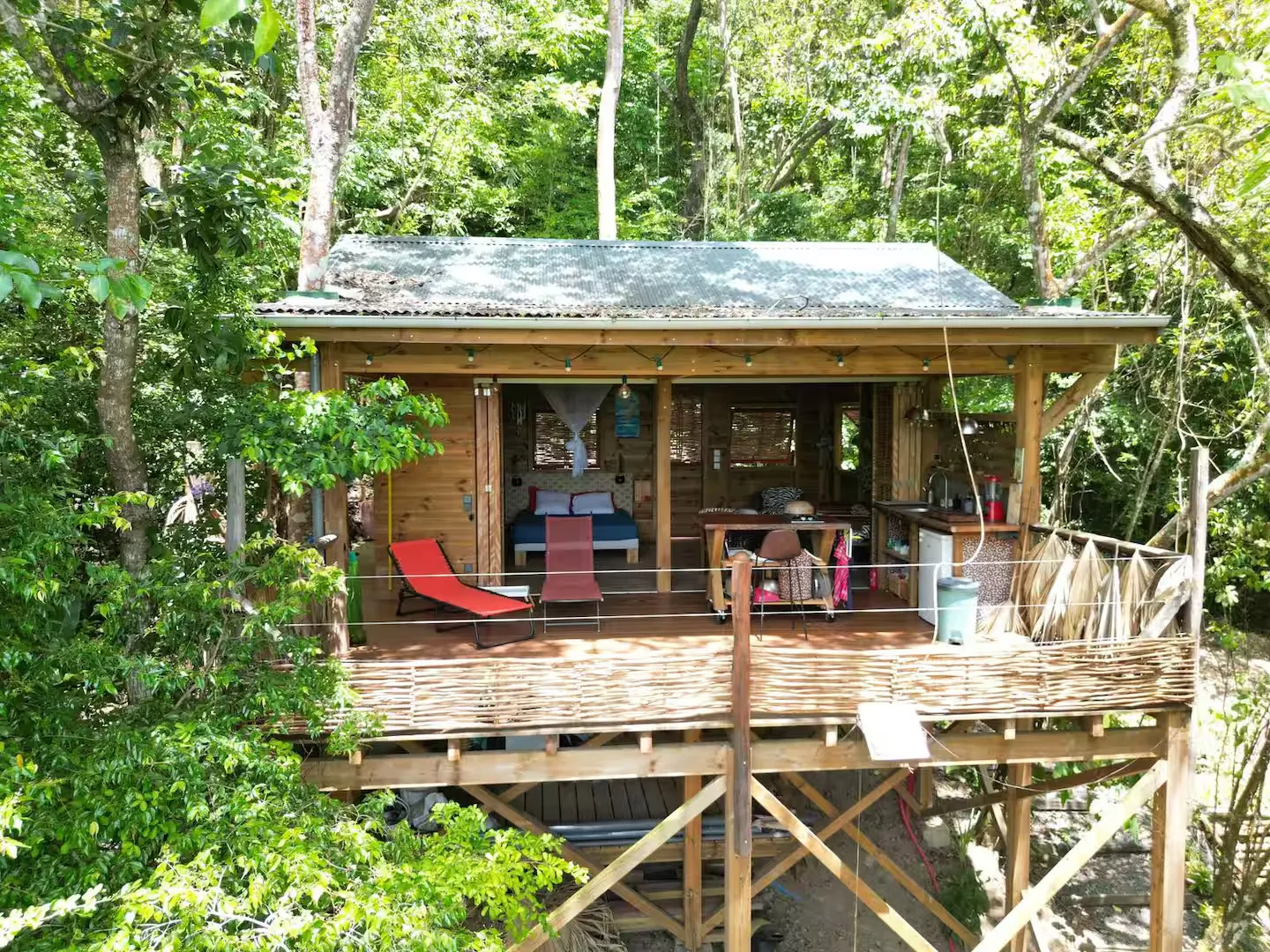 Ti Kabane Kaz Zion, cabane dans les arbres à Deshaies
