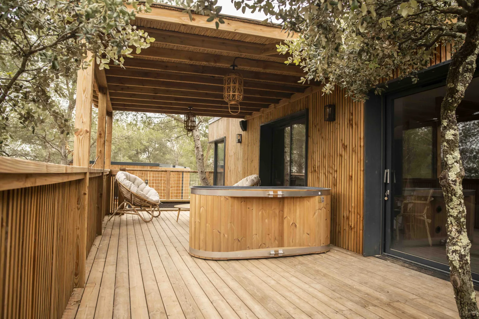 Villa Couple Filet, cabane sur pilotis à Calvisson